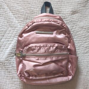 Steve Madden Blush Pink Satin Mini Backpack Purse